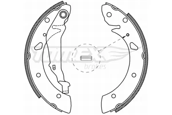 Bremsbackensatz Hinterachse TOMEX Brakes TX 21-05