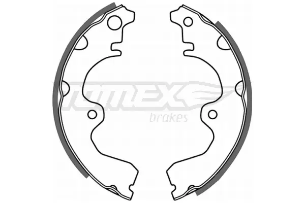 Bremsbackensatz Hinterachse TOMEX Brakes TX 21-08