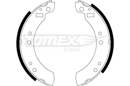 Bremsbackensatz Hinterachse TOMEX Brakes TX 21-13 Bild Bremsbackensatz Hinterachse TOMEX Brakes TX 21-13