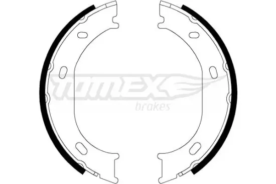 Bremsbackensatz Hinterachse TOMEX Brakes TX 21-17 Bild Bremsbackensatz Hinterachse TOMEX Brakes TX 21-17