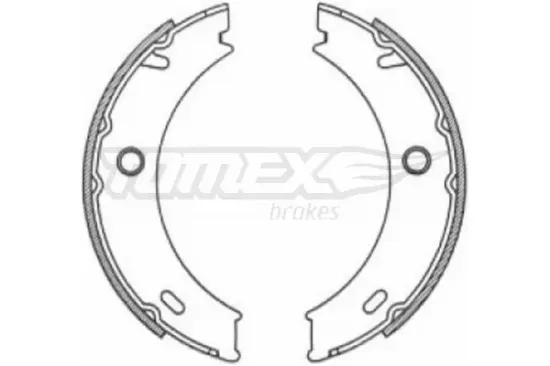 Bremsbackensatz Hinterachse TOMEX Brakes TX 21-18 Bild Bremsbackensatz Hinterachse TOMEX Brakes TX 21-18