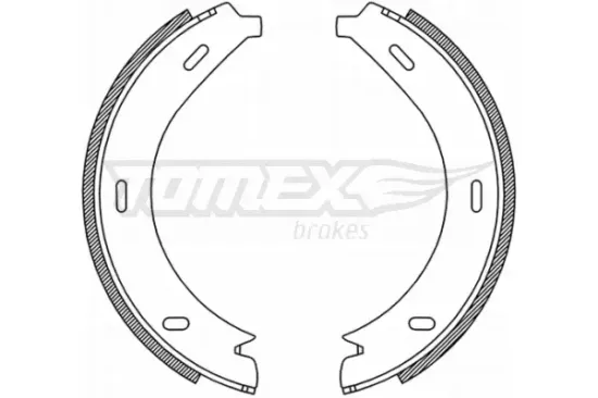 Bremsbackensatz Hinterachse TOMEX Brakes TX 21-19 Bild Bremsbackensatz Hinterachse TOMEX Brakes TX 21-19