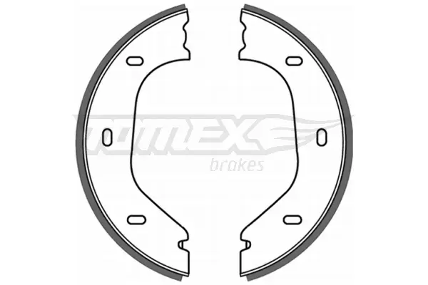 Bremsbackensatz Hinterachse TOMEX Brakes TX 21-21