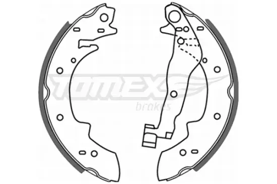 Bremsbackensatz Hinterachse TOMEX Brakes TX 21-22 Bild Bremsbackensatz Hinterachse TOMEX Brakes TX 21-22