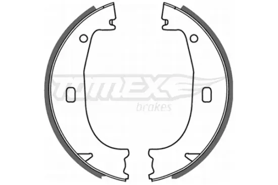 Bremsbackensatz Hinterachse TOMEX Brakes TX 21-23 Bild Bremsbackensatz Hinterachse TOMEX Brakes TX 21-23