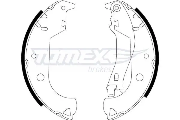 Bremsbackensatz Hinterachse TOMEX Brakes TX 21-30