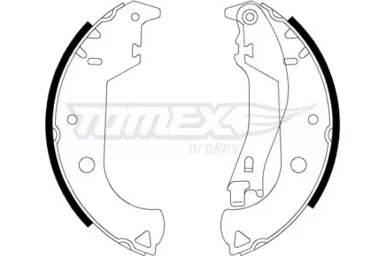 Bremsbackensatz Hinterachse TOMEX Brakes TX 21-30 Bild Bremsbackensatz Hinterachse TOMEX Brakes TX 21-30