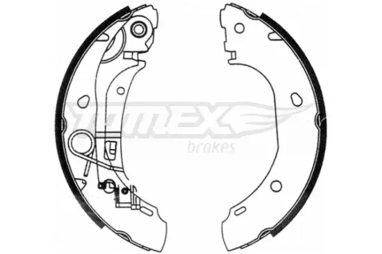 Bremsbackensatz Hinterachse TOMEX Brakes TX 21-31 Bild Bremsbackensatz Hinterachse TOMEX Brakes TX 21-31