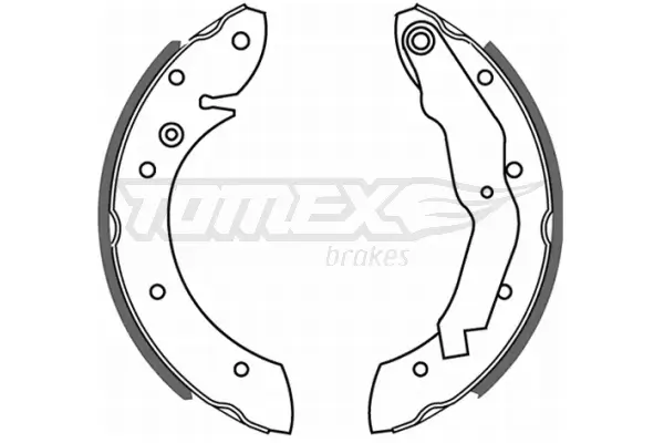 Bremsbackensatz Hinterachse TOMEX Brakes TX 21-33