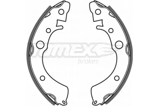Bremsbackensatz Hinterachse TOMEX Brakes TX 21-35 Bild Bremsbackensatz Hinterachse TOMEX Brakes TX 21-35
