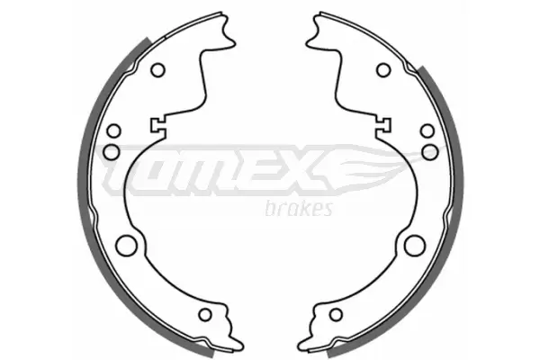 Bremsbackensatz Hinterachse TOMEX Brakes TX 21-40
