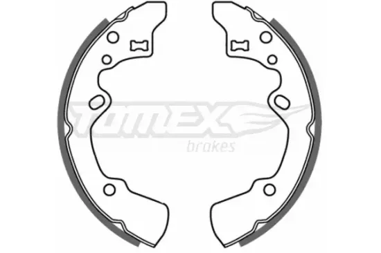 Bremsbackensatz Hinterachse TOMEX Brakes TX 21-42 Bild Bremsbackensatz Hinterachse TOMEX Brakes TX 21-42