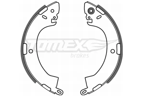 Bremsbackensatz Hinterachse TOMEX Brakes TX 21-44