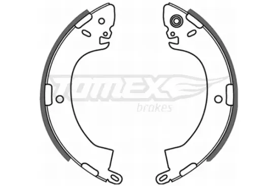 Bremsbackensatz Hinterachse TOMEX Brakes TX 21-44 Bild Bremsbackensatz Hinterachse TOMEX Brakes TX 21-44