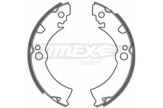 Bremsbackensatz Hinterachse TOMEX Brakes TX 21-46 Bild Bremsbackensatz Hinterachse TOMEX Brakes TX 21-46