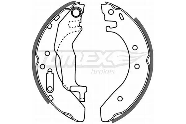 Bremsbackensatz TOMEX Brakes TX 21-54