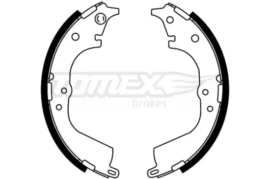 Bremsbackensatz Hinterachse TOMEX Brakes TX 21-55 Bild Bremsbackensatz Hinterachse TOMEX Brakes TX 21-55