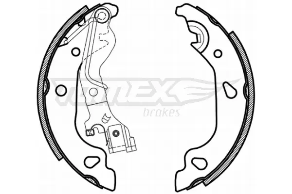 Bremsbackensatz TOMEX Brakes TX 21-59