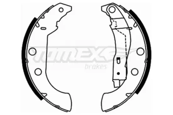 Bremsbackensatz TOMEX Brakes TX 21-67 Bild Bremsbackensatz TOMEX Brakes TX 21-67