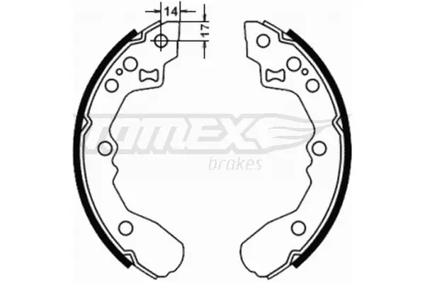 Bremsbackensatz TOMEX Brakes TX 21-78