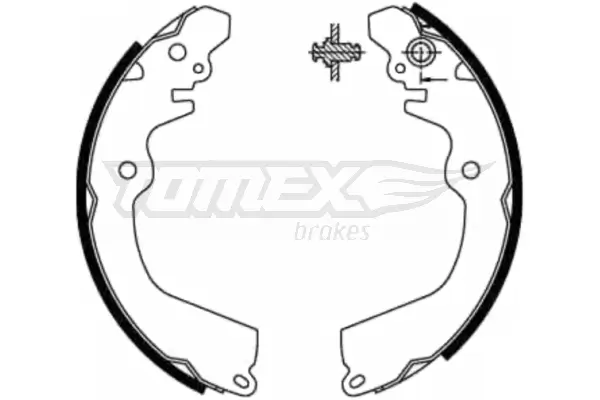 Bremsbackensatz TOMEX Brakes TX 21-81