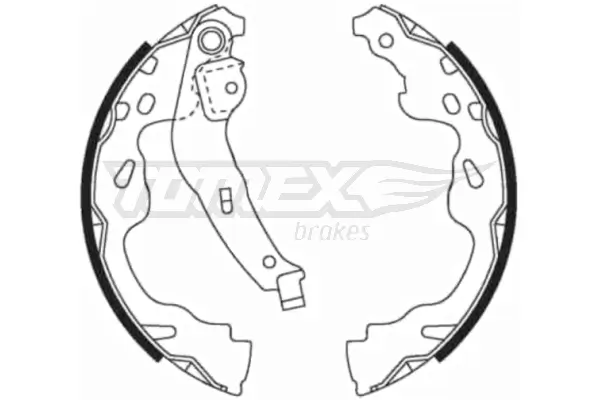 Bremsbackensatz Hinterachse TOMEX Brakes TX 21-82