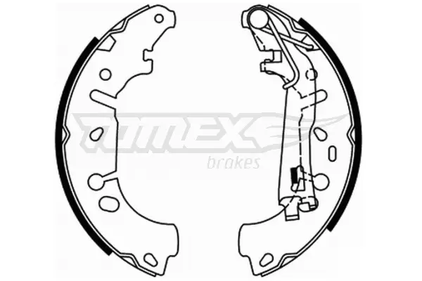 Bremsbackensatz Hinterachse TOMEX Brakes TX 21-85