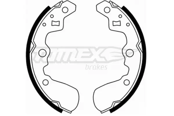 Bremsbackensatz Hinterachse TOMEX Brakes TX 21-89