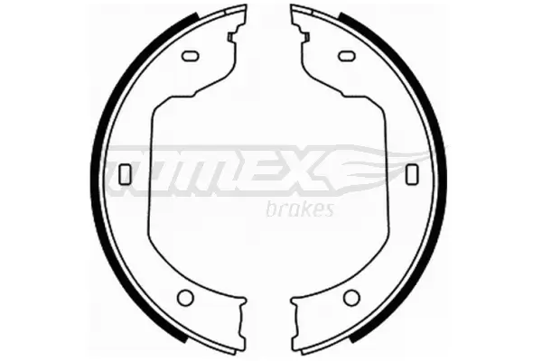 Bremsbackensatz Hinterachse TOMEX Brakes TX 21-90