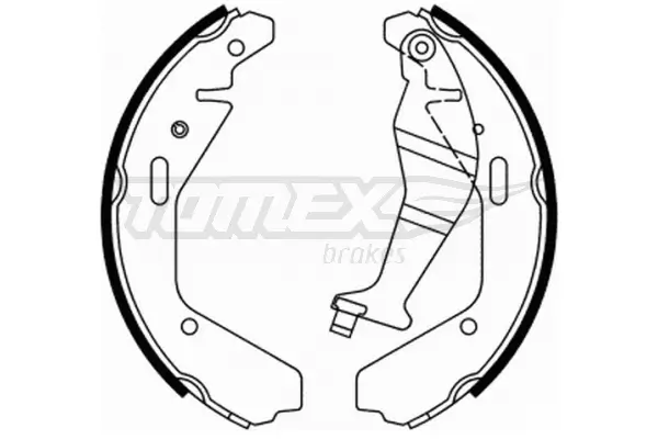 Bremsbackensatz Hinterachse TOMEX Brakes TX 21-94