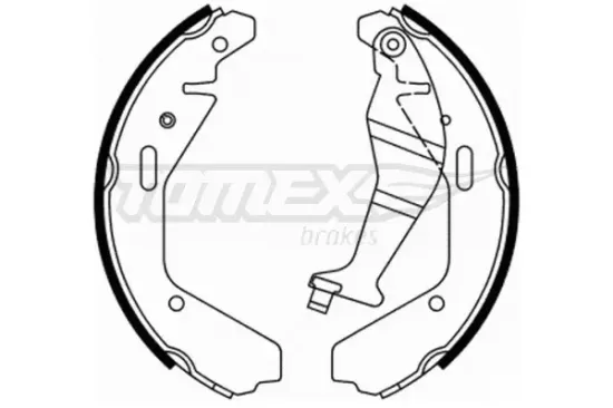 Bremsbackensatz Hinterachse TOMEX Brakes TX 21-94 Bild Bremsbackensatz Hinterachse TOMEX Brakes TX 21-94