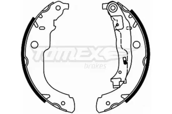 Bremsbackensatz Hinterachse TOMEX Brakes TX 21-96 Bild Bremsbackensatz Hinterachse TOMEX Brakes TX 21-96