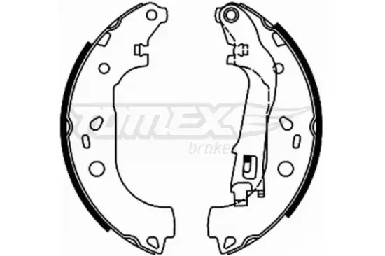 Bremsbackensatz Hinterachse TOMEX Brakes TX 21-98 Bild Bremsbackensatz Hinterachse TOMEX Brakes TX 21-98