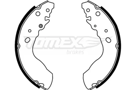 Bremsbackensatz Hinterachse TOMEX Brakes TX 22-03 Bild Bremsbackensatz Hinterachse TOMEX Brakes TX 22-03
