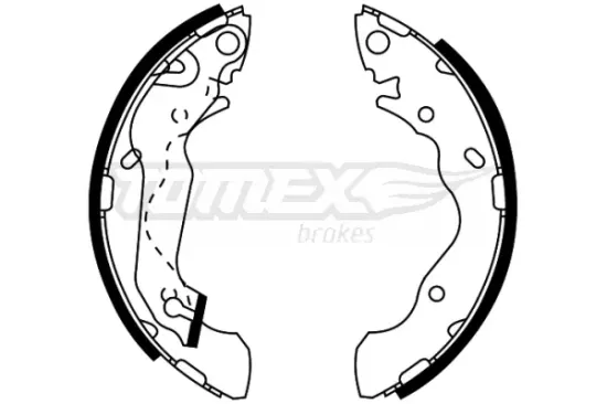 Bremsbackensatz Hinterachse TOMEX Brakes TX 22-05 Bild Bremsbackensatz Hinterachse TOMEX Brakes TX 22-05