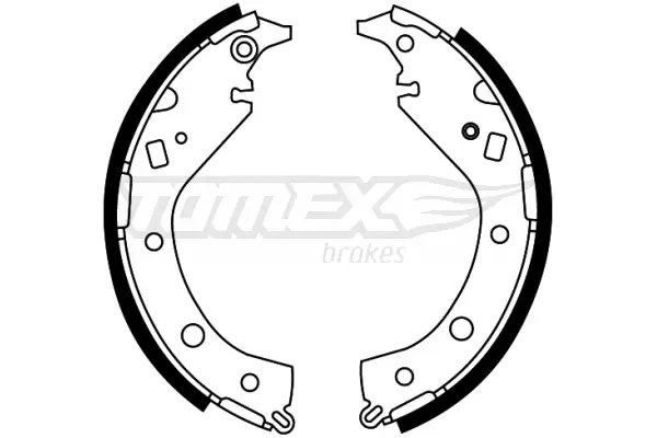 Bremsbackensatz Hinterachse TOMEX Brakes TX 22-07