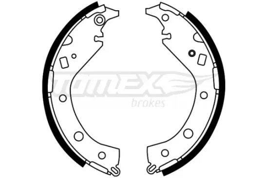 Bremsbackensatz Hinterachse TOMEX Brakes TX 22-07 Bild Bremsbackensatz Hinterachse TOMEX Brakes TX 22-07