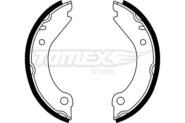 Bremsbackensatz Hinterachse TOMEX Brakes TX 22-08