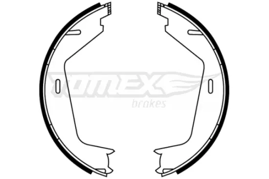 Bremsbackensatz Hinterachse TOMEX Brakes TX 22-11 Bild Bremsbackensatz Hinterachse TOMEX Brakes TX 22-11