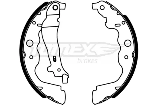 Bremsbackensatz Hinterachse TOMEX Brakes TX 22-18 Bild Bremsbackensatz Hinterachse TOMEX Brakes TX 22-18