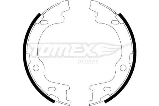 Bremsbackensatz Hinterachse TOMEX Brakes TX 22-20 Bild Bremsbackensatz Hinterachse TOMEX Brakes TX 22-20