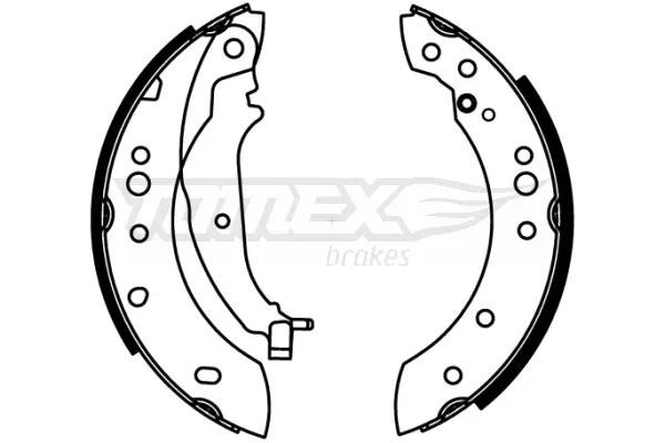 Bremsbackensatz Hinterachse TOMEX Brakes TX 22-21