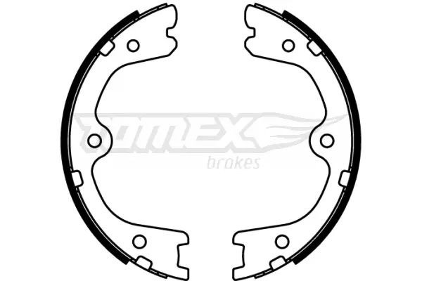 Bremsbackensatz Hinterachse TOMEX Brakes TX 22-23