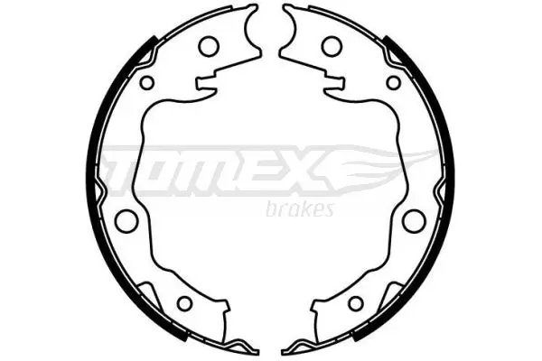 Bremsbackensatz Hinterachse TOMEX Brakes TX 22-24