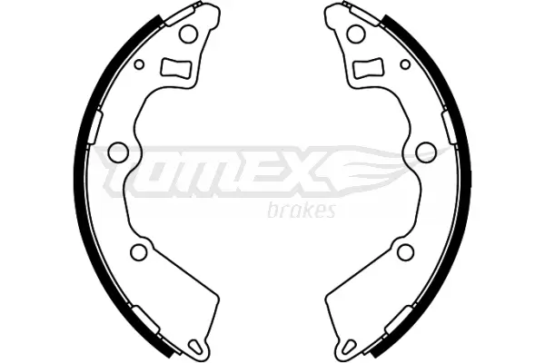 Bremsbackensatz Hinterachse TOMEX Brakes TX 22-25