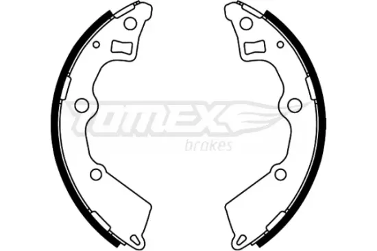 Bremsbackensatz Hinterachse TOMEX Brakes TX 22-25 Bild Bremsbackensatz Hinterachse TOMEX Brakes TX 22-25