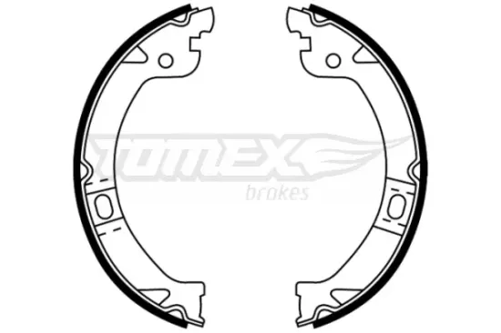 Bremsbackensatz Hinterachse TOMEX Brakes TX 22-26 Bild Bremsbackensatz Hinterachse TOMEX Brakes TX 22-26
