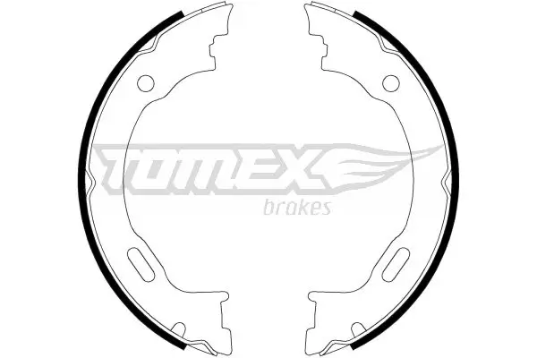 Bremsbackensatz Hinterachse TOMEX Brakes TX 22-27