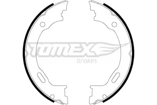 Bremsbackensatz Hinterachse TOMEX Brakes TX 22-27 Bild Bremsbackensatz Hinterachse TOMEX Brakes TX 22-27