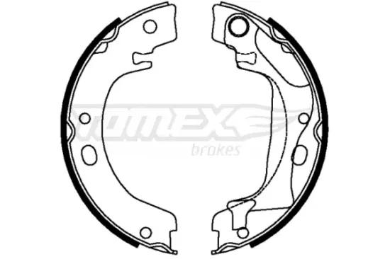 Bremsbackensatz Hinterachse TOMEX Brakes TX 22-28 Bild Bremsbackensatz Hinterachse TOMEX Brakes TX 22-28